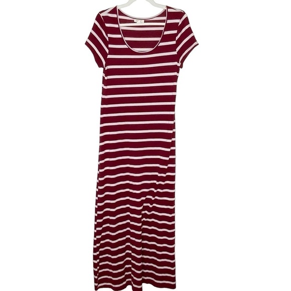 Exist stripe maxi dress with short sleeves. Size M - Picture 1 of 6
